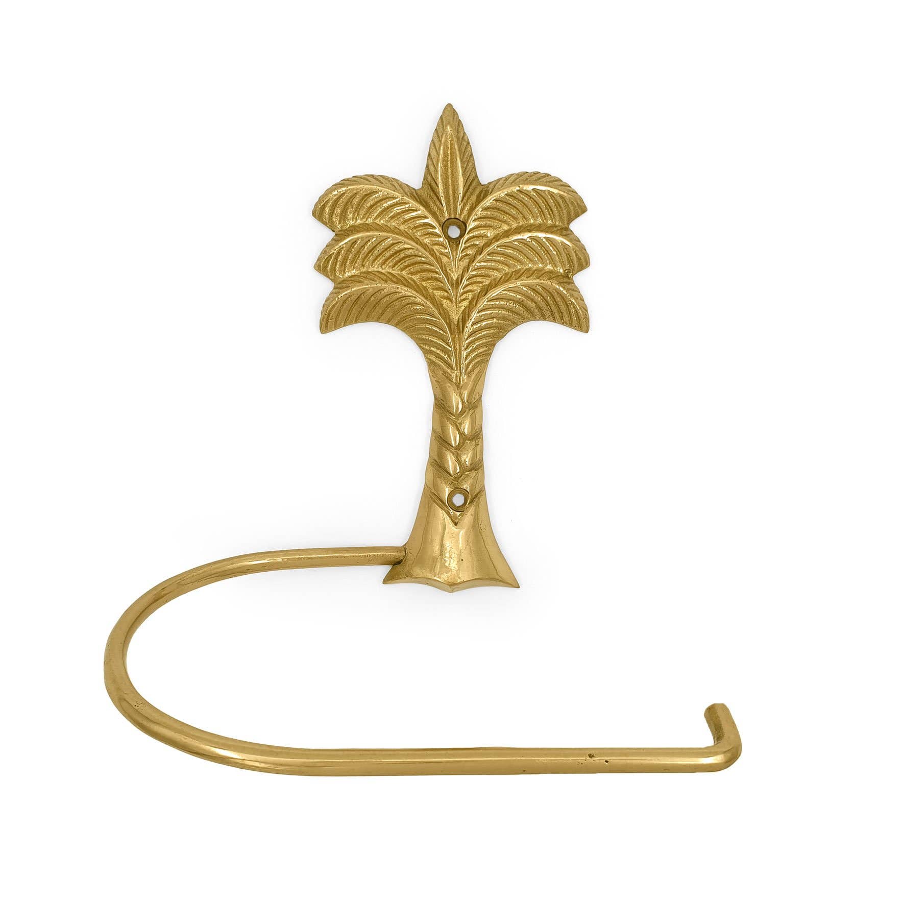 FERN - Wholesale Toilet Paper Holder - Brass Tissue Holder Palmtree0