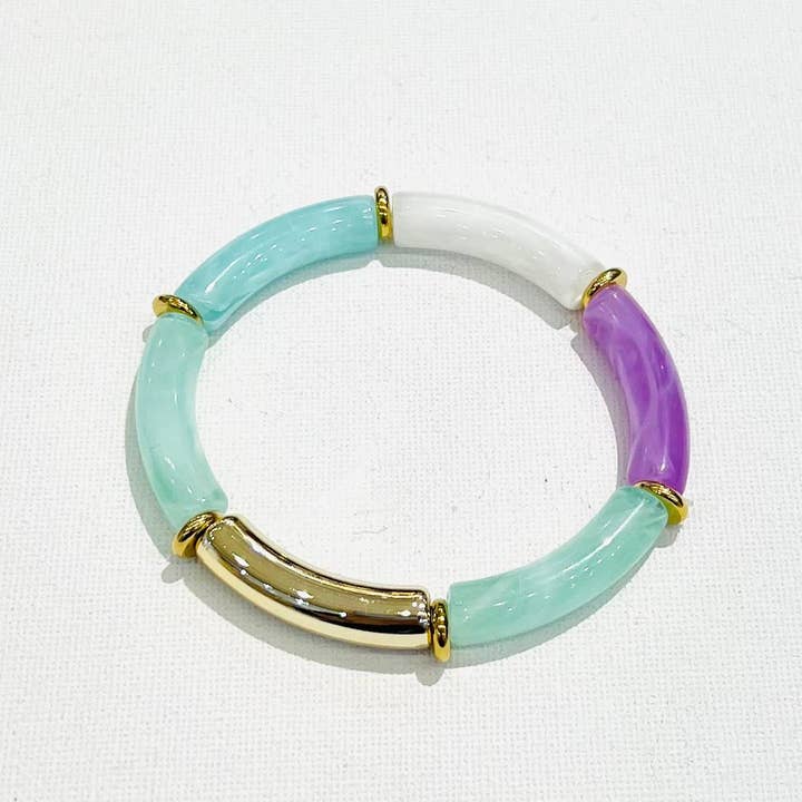 SHEERA - Wholesale Bangle Bracelet - Steel resin bracelet M4