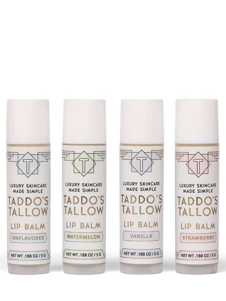 Moisturizing and Healing Lip Balms for wholesale by Taddo’s Tallow