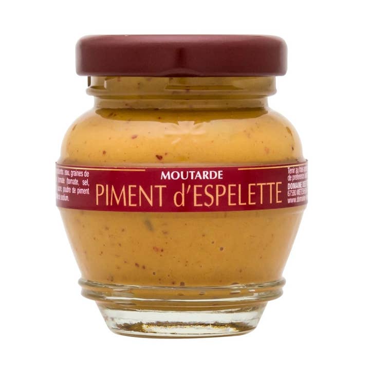 DOMAINE DES TERRES ROUGES - Wholesale Mustard - Espelette Pepper Mustard 55 g0