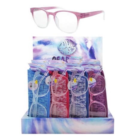 Good Vibes Reading Glasses 24-Piece Glasses Display for wholesale by ET Products