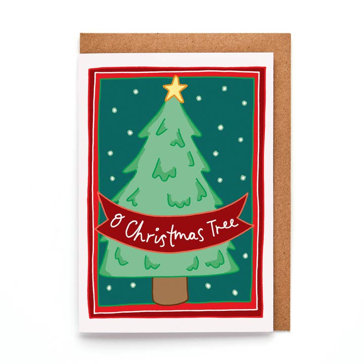 O Christmas Tree | Christmas Card | A7 Mini Card for wholesale by You've Got Pen On Your Face