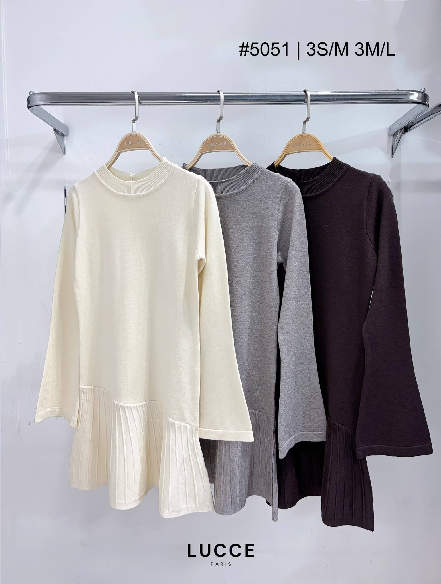 LUCCE - Wholesale Dress - Women's - Knit dress - RO50517