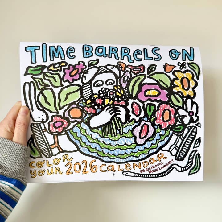 Color Your Calendar 2026: Time Barrels On for wholesale by Ramona Muse Lambert