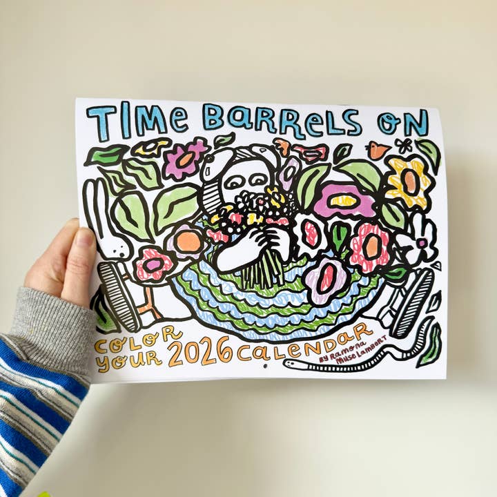 Color Your Calendar 2026: Time Barrels On for wholesale by Ramona Muse Lambert