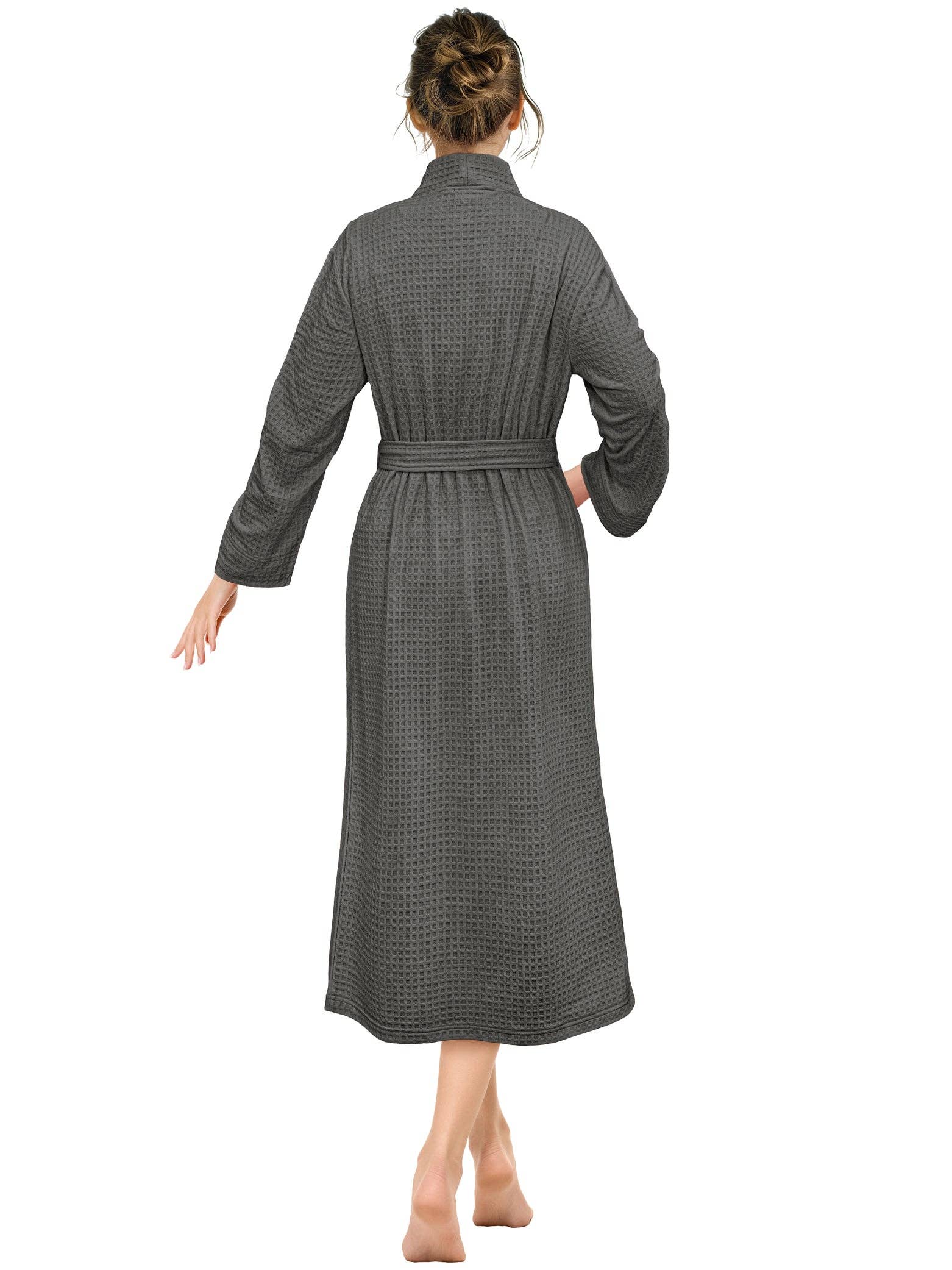 Pavilia - Wholesale Robe - Women's - Women's Waffle Texture Knit Robe34