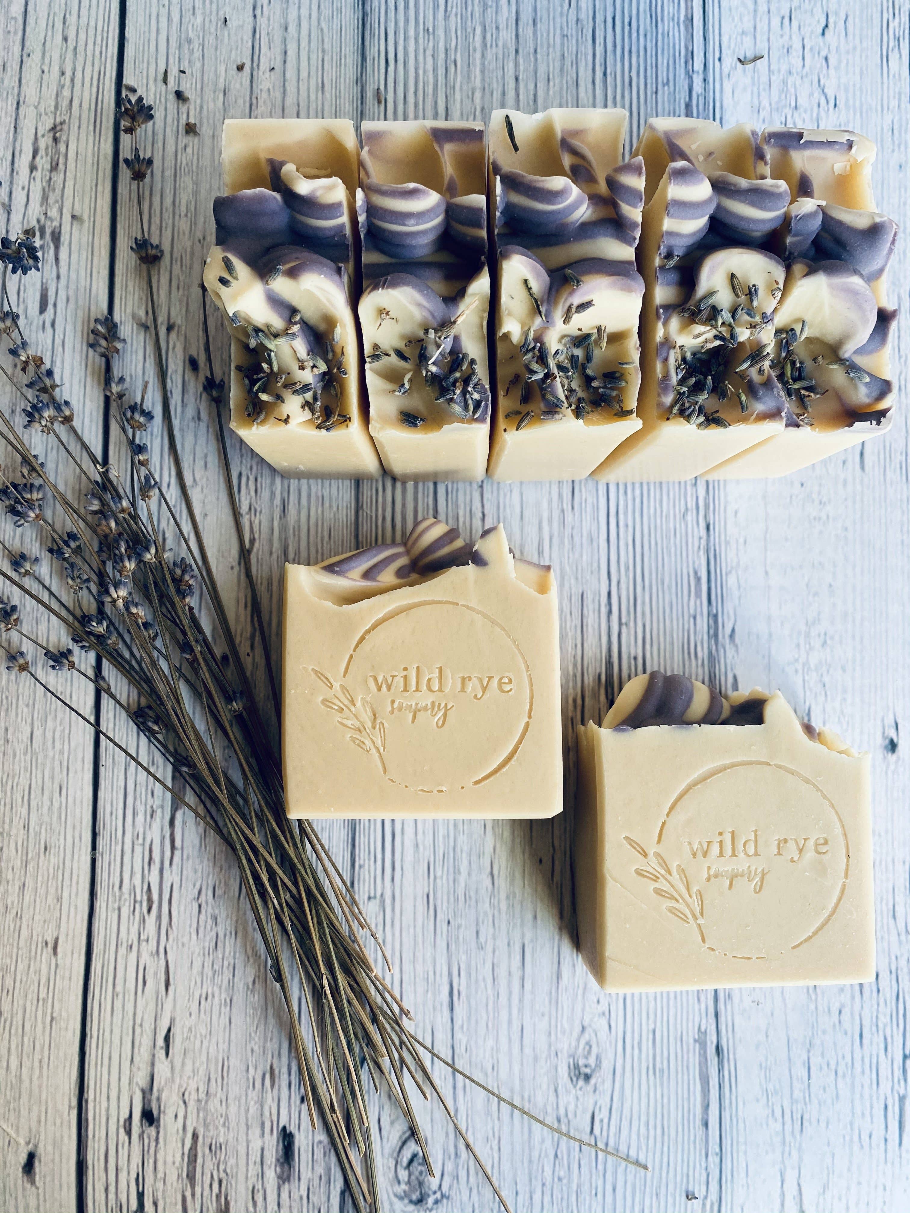 Wild Rye Soapery – Großhandel Feste Seife – Lavendel-Ziegenmilchseife1