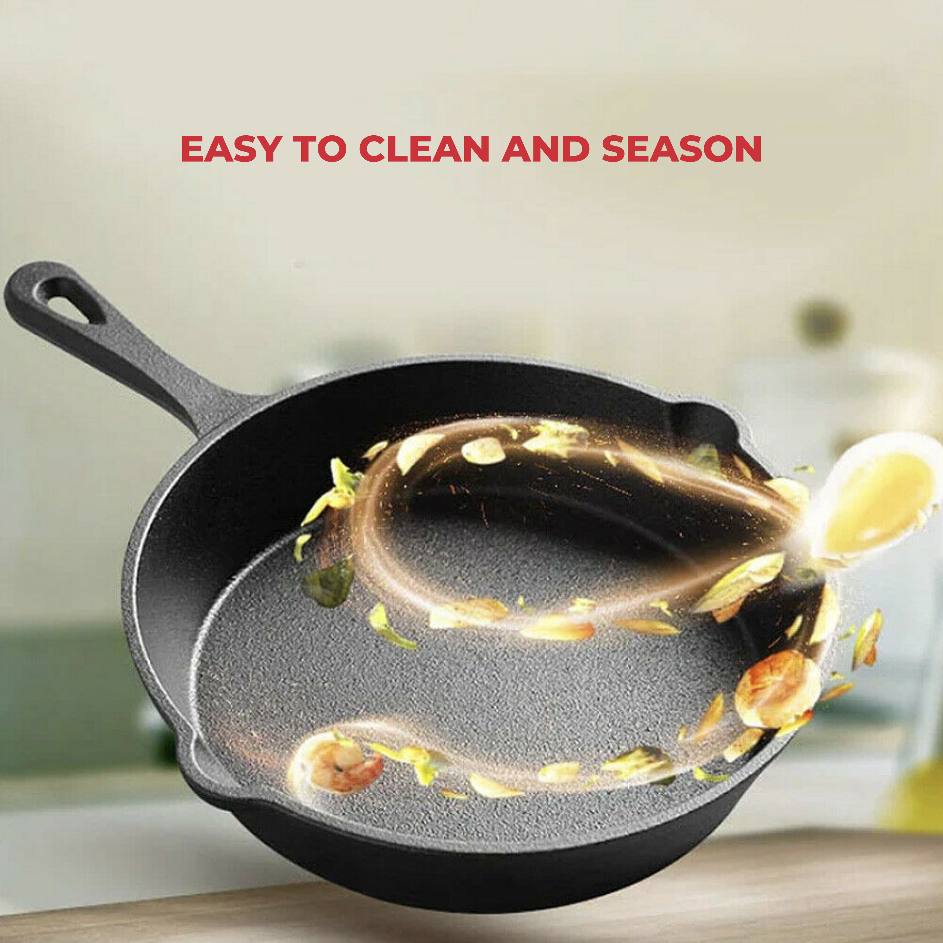 Style Asia - Wholesale Cast Iron Skillet - Jim Beam Set of 3 Pre Seasoned Cast Iron Skillets 6" 8" 10"8