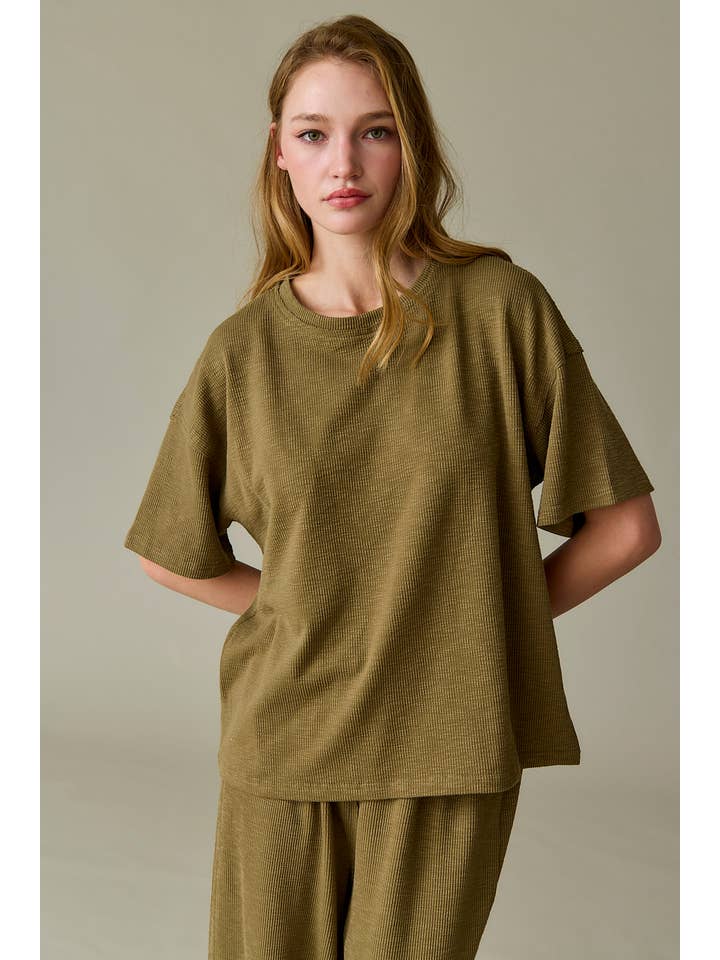 OLIVE PX18358 - Layla Loose Fit Top and Pants Set for wholesale on Faire8