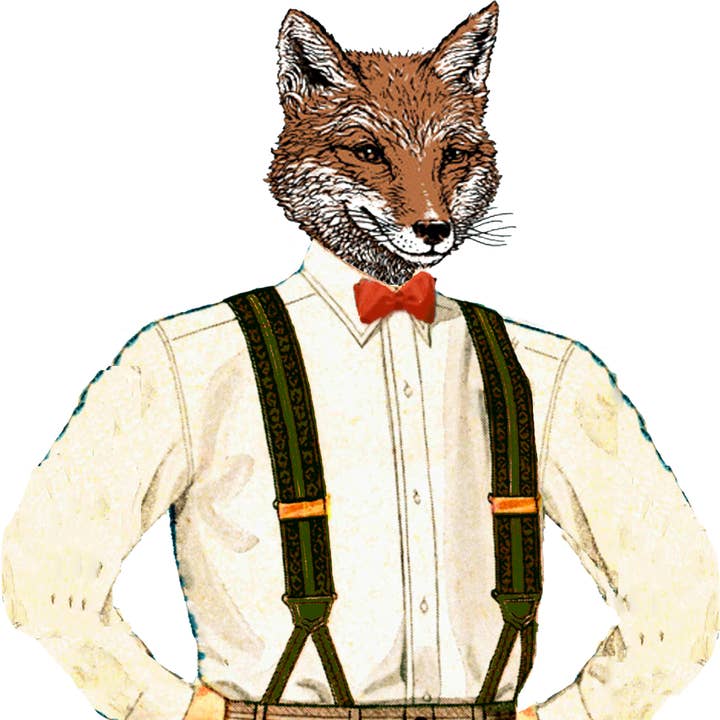 Equestrian/ Foxy Suspenders Hand Towel for wholesale by Ox Bow Decor