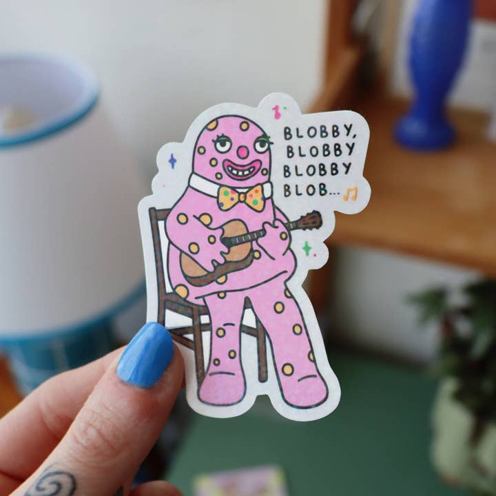 HeyHunsItsNicole – wholesale Sticker – Blobby Blob Vinyl Sticker | Glossy Laptop Sticker