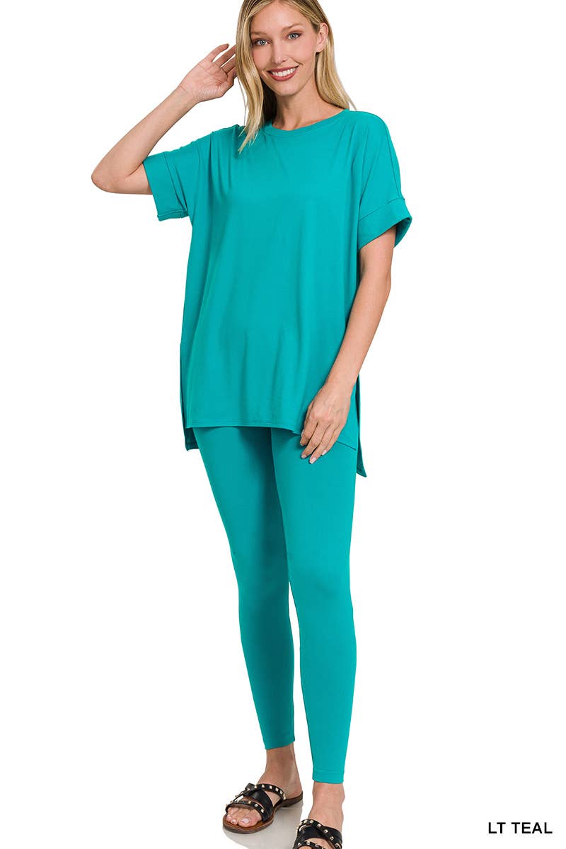 42POPS – Großhandel Loungewear-Set – Damen – Mikrofaser-Oberteil & Leggings 2-teiliges Set29