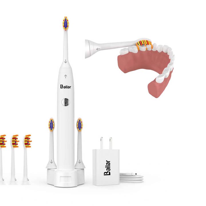 Flosser Electric Toothbrush With 6 Heads for wholesale by Bailar