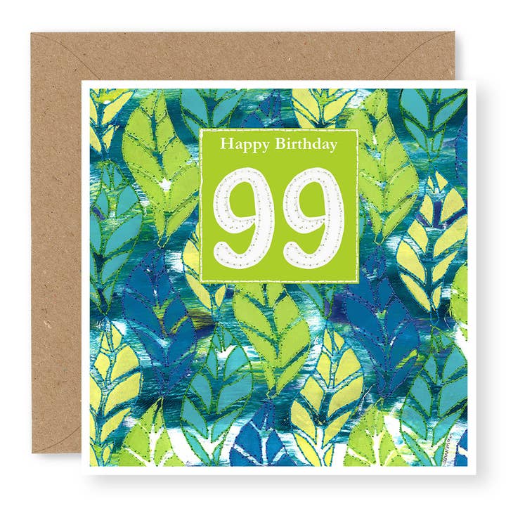 Feuilles 99 ans pour la vente par Jane Buurman Handmade (Greetings Cards)