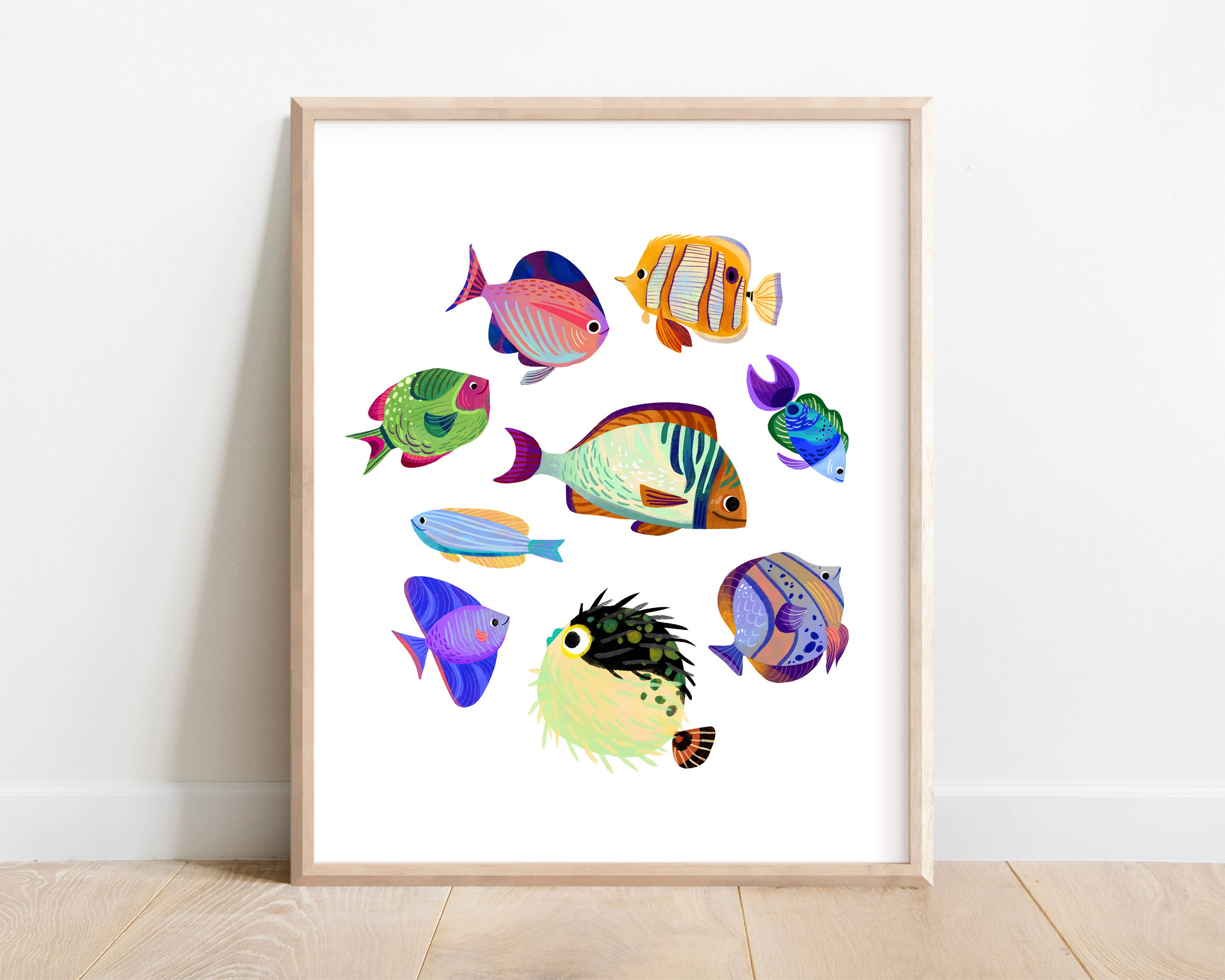 Katie Melrose Made - Wholesale Art Print - Kids & Baby - Tropical Fish Ocean Life Art Print2