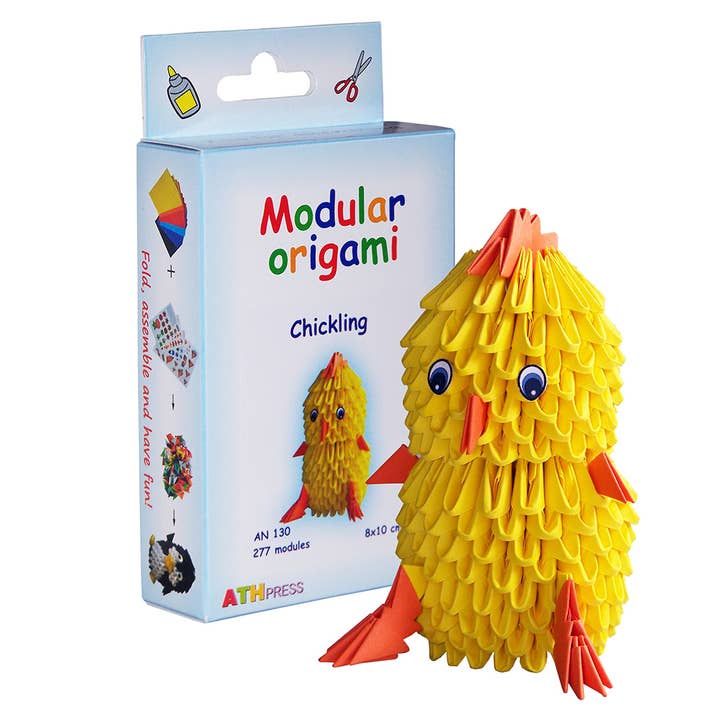 Doe-het-zelf Knutselset – 3D Origami Paas Set | Kuikentje voor wholesale door ATHobby Do It Yourself