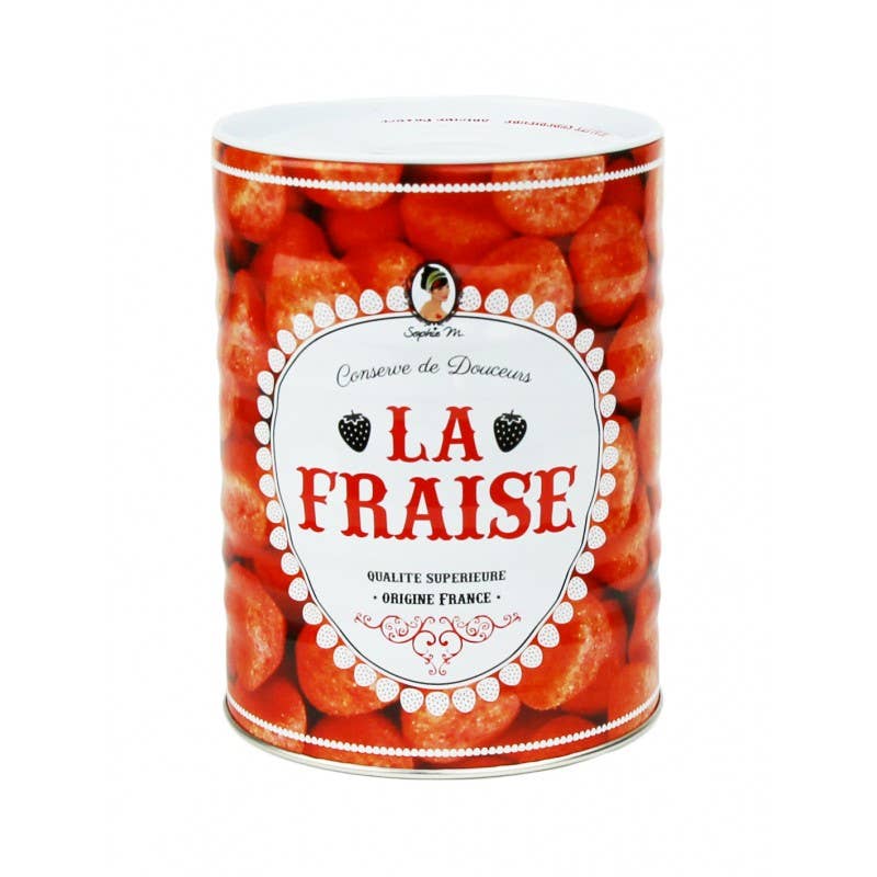 TASTY FRANCE – wholesale Gummy – Canned sweets STRAWBERRY 180g1