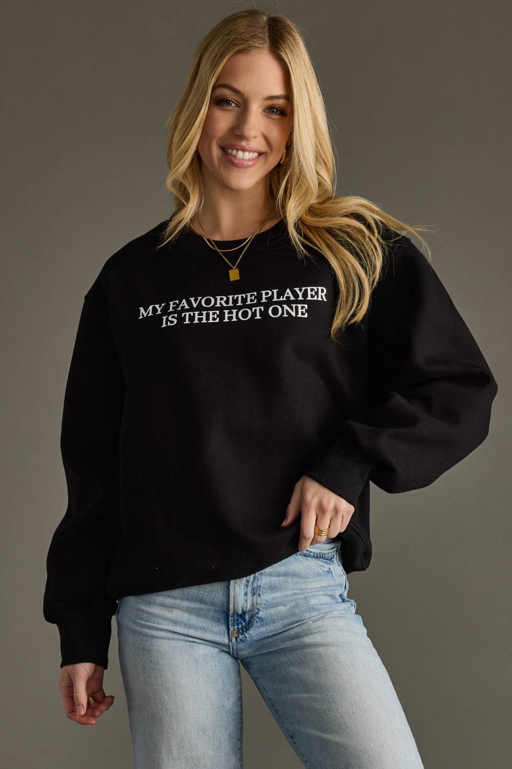 Panache Apparel Co. - Wholesale Graphic Sweatshirt - Women's - Favorite Player Sweatshirt1