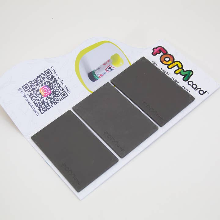 GREY meltable mouldable FORMcard for wholesale by FORMcard