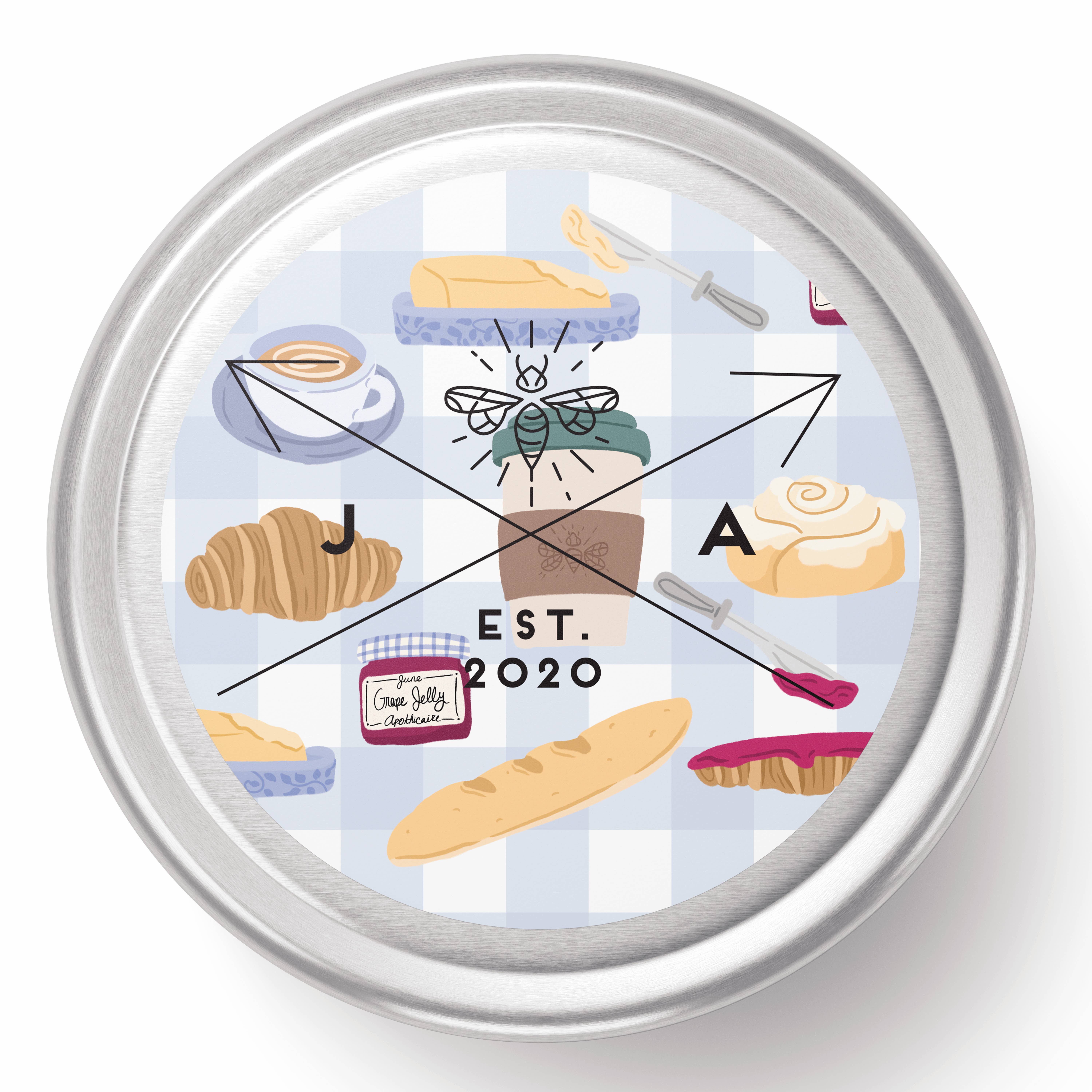 June Apothicarie - Wholesale Travel Candles - The Bakery 4 oz Travel Candle4