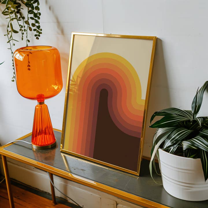 GiGi Thomas Designs - Wholesale Art Print - 70's Wave Print