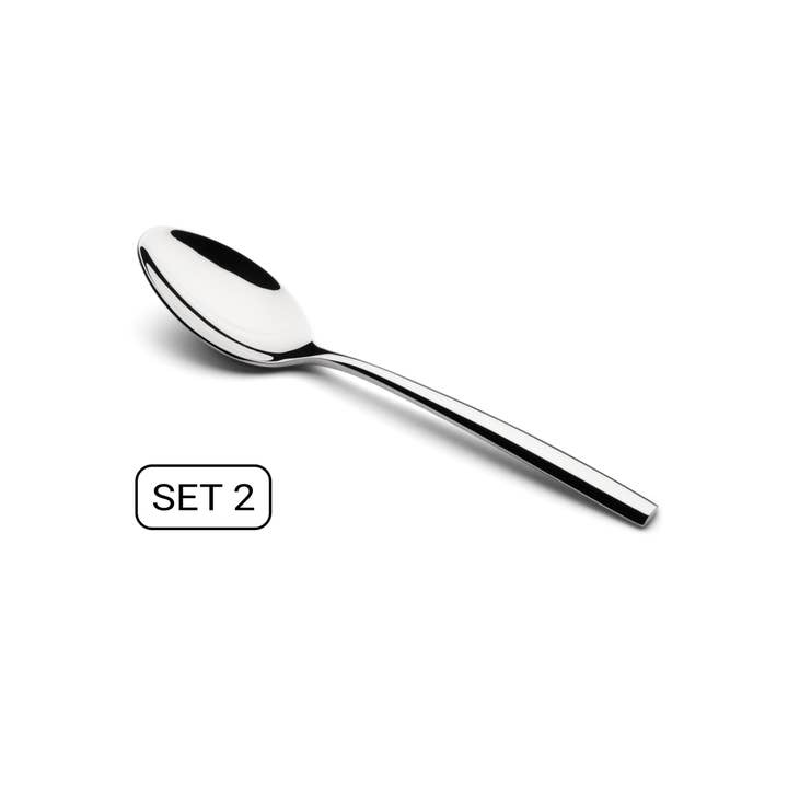 Karl Weis – Colher de mesa (talheres) por atacado – Colher de Muesli/Iogurte Puro - Conjunto 21