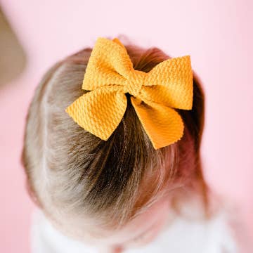 3" Texture Bow Clips for wholesale by Golden Dot Lane