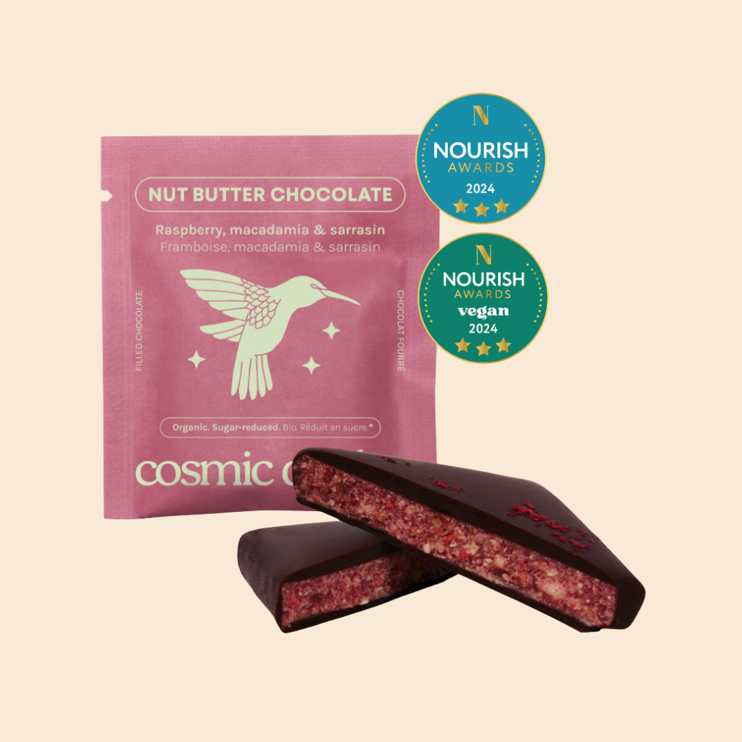 Cosmic Dealer - Wholesale Chocolate Box - Gift Box of 4 nut butter chocolates - Raspberry1