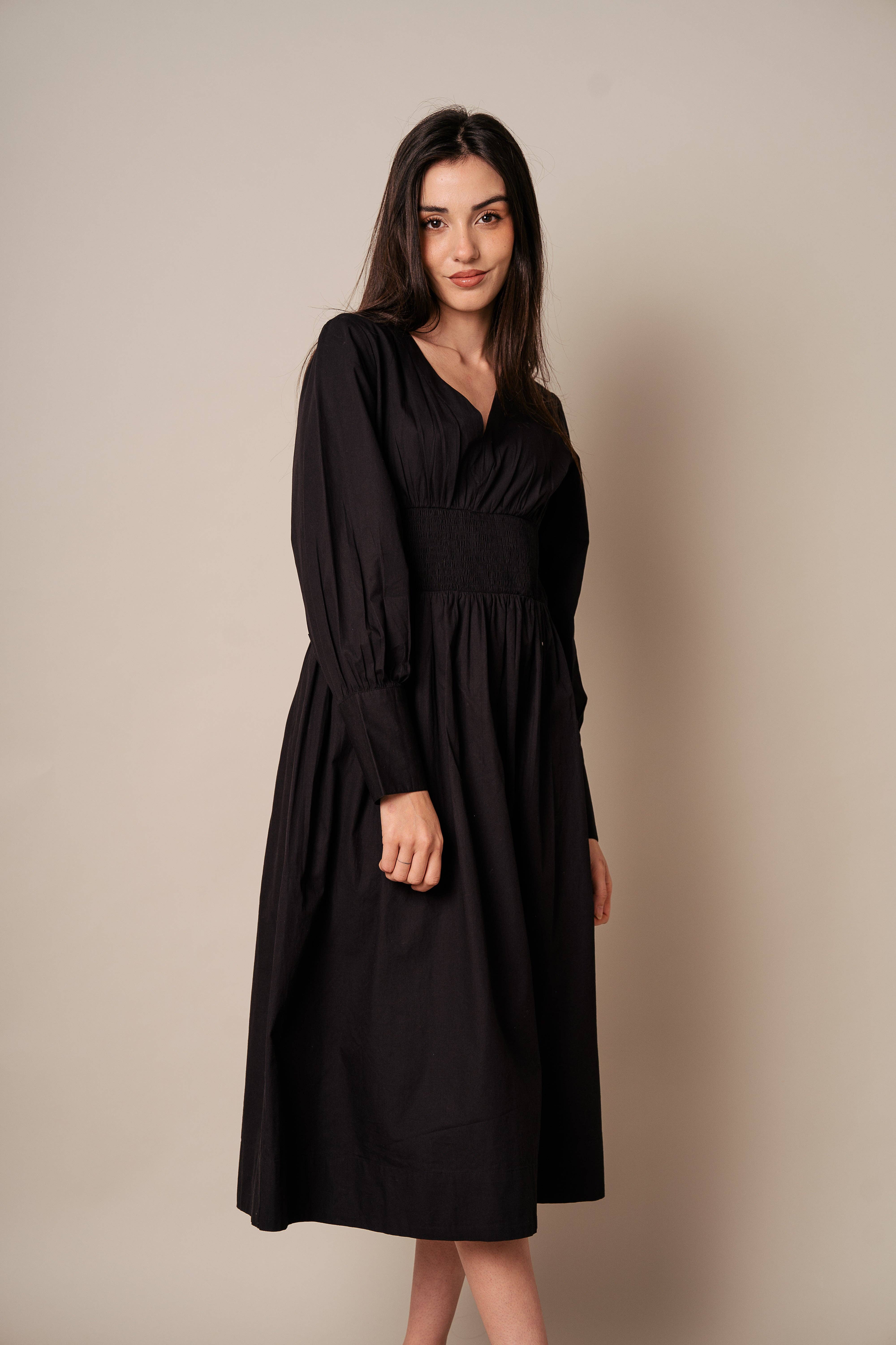 Kapda Casa - Vente Robe – femme - Robe Classique Longue - Noir