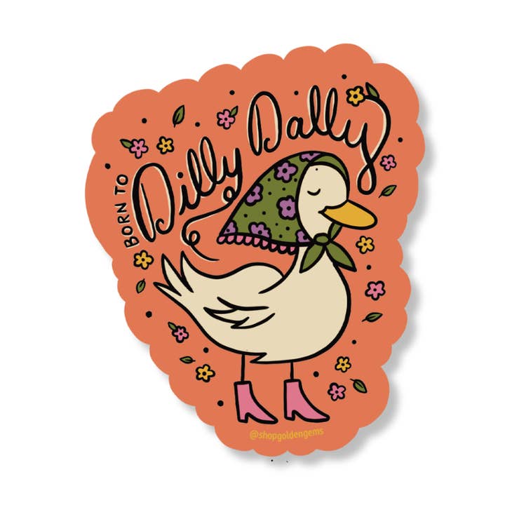 Pegatina Nacido para Perder el Tiempo para venta al por mayor de Golden Gems