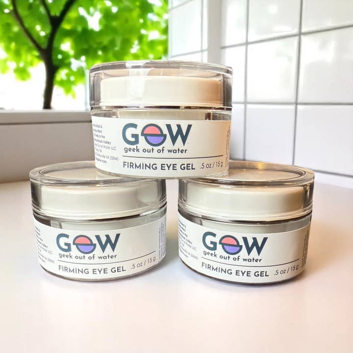 Firming Eye Gel for wholesale by Geek Out of Water Beauty