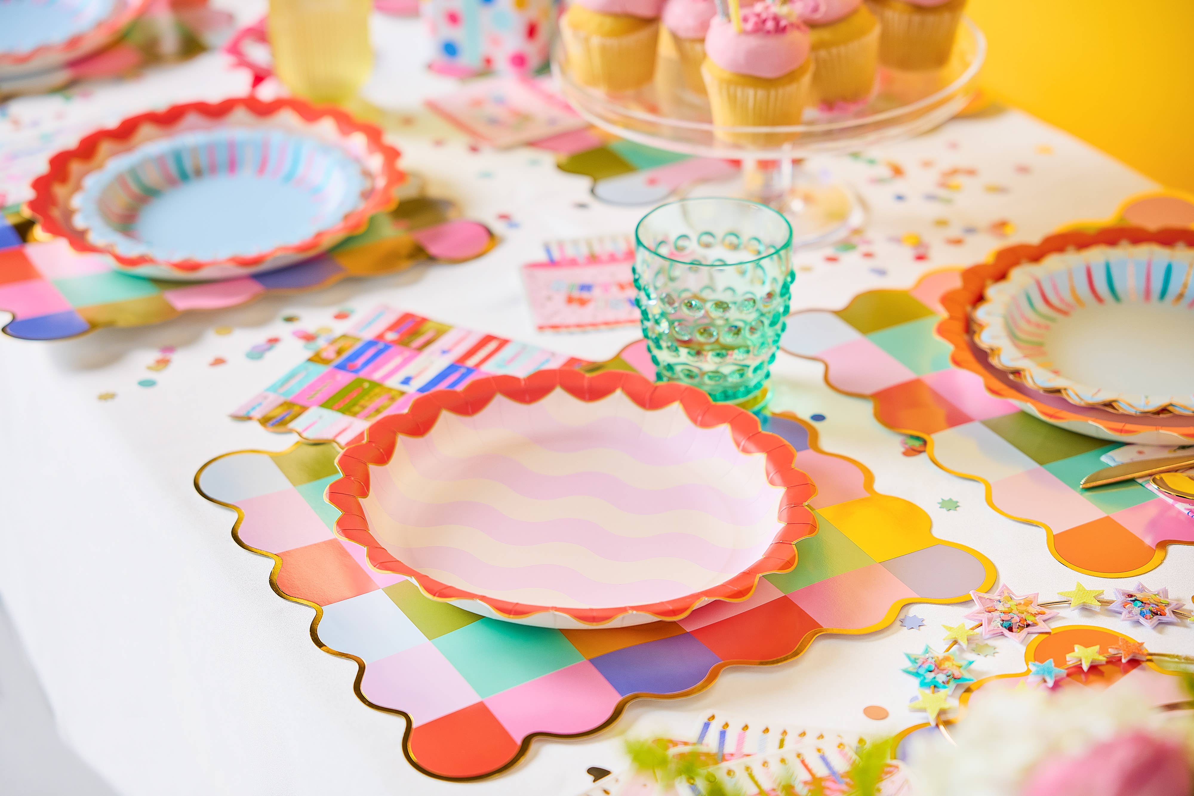 Packed Party - Wholesale Disposable plate - Birthday Wishes Dinner Plate Set2
