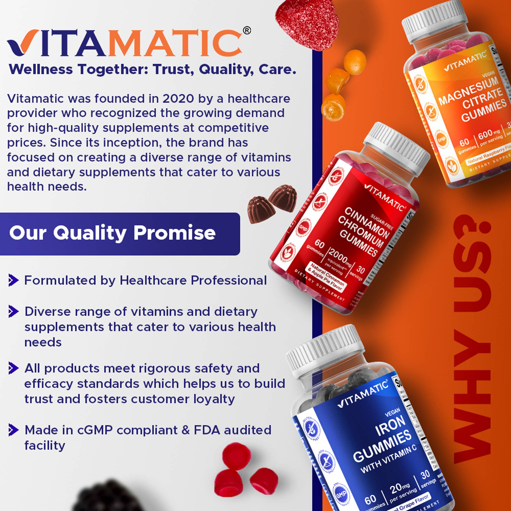 Vitamatic - Wholesale Oral Supplement/Vitamin - Vitamatic Melatonin 20mg Gummies for Adults | 60 Gummies7