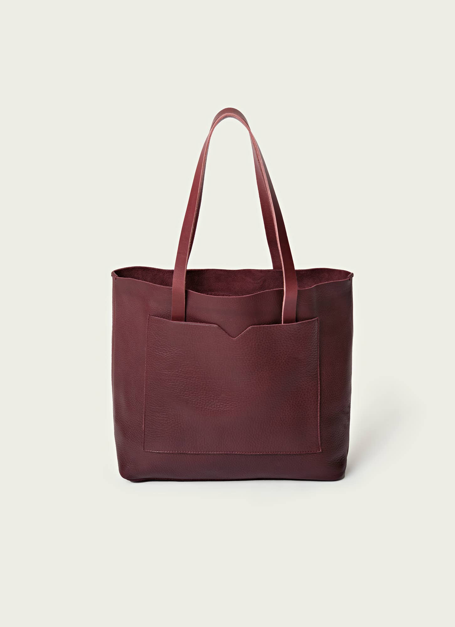 WP Standard - Wholesale Tote Bag - Women's - Leather raw edge wide tote bag3