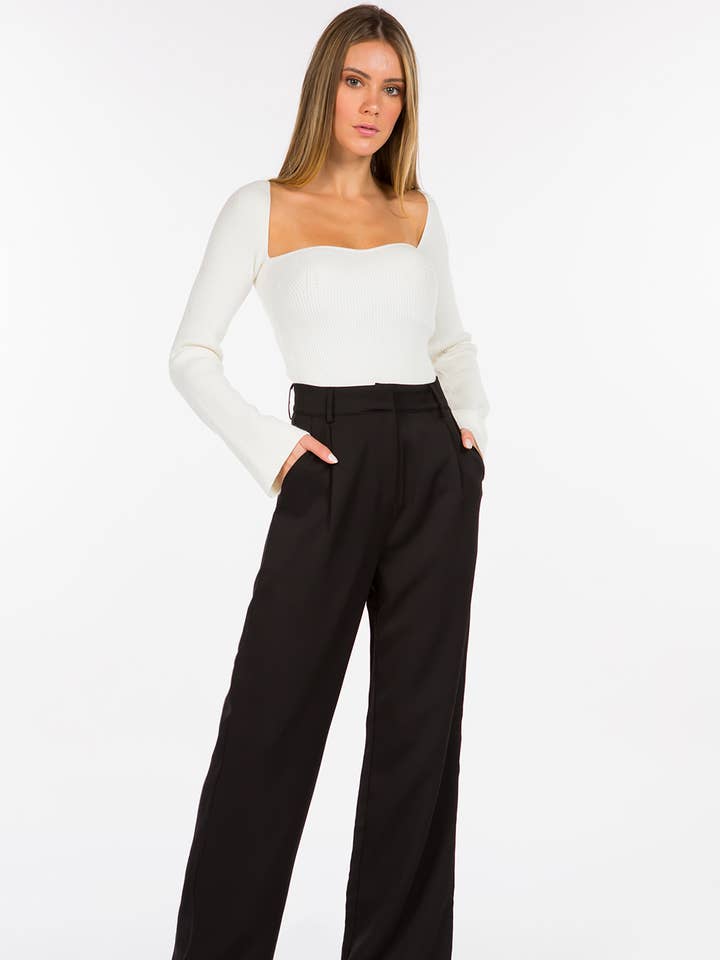 Black Kendall pant for wholesale by Betsy Moss