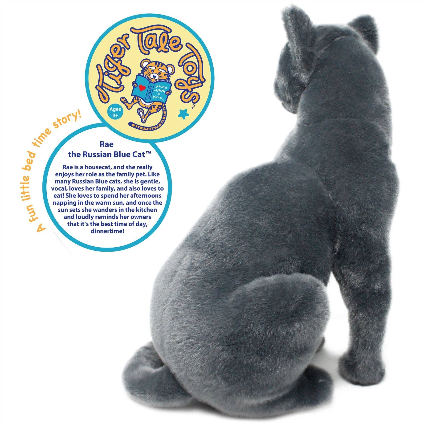 VIAHART Toy Co. - Wholesale Stuffed/Plush Toy - Kids & Baby - Rae The Russian Blue Cat | 13 Inch Stuffed Animal Plush1