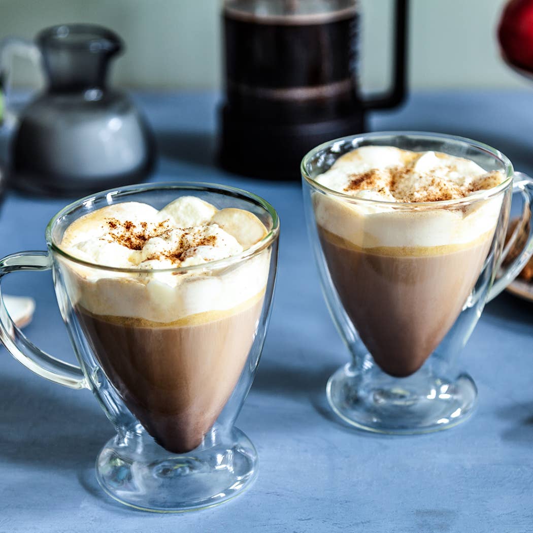 JoyJolt - Wholesale Coffee/Tea Cup - Declan Insulated Latte Glasses, 15 Oz Set of 21