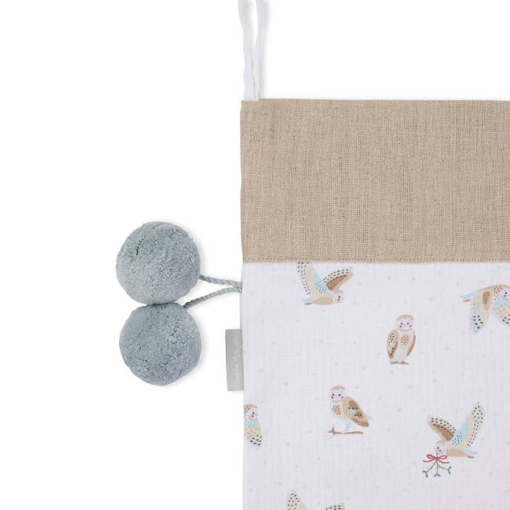Sophie Allport – wholesale Holiday Stocking – Snowy Owls Christmas Stocking5
