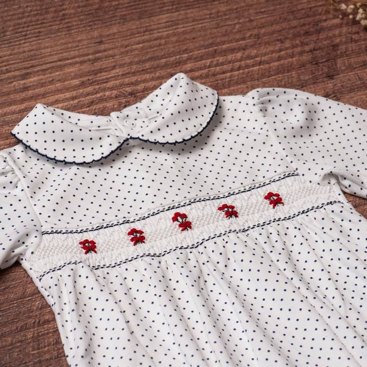 Tuta da bambino Lolita Smocked per la vendita all'ingrosso da parte di Almudena Baby