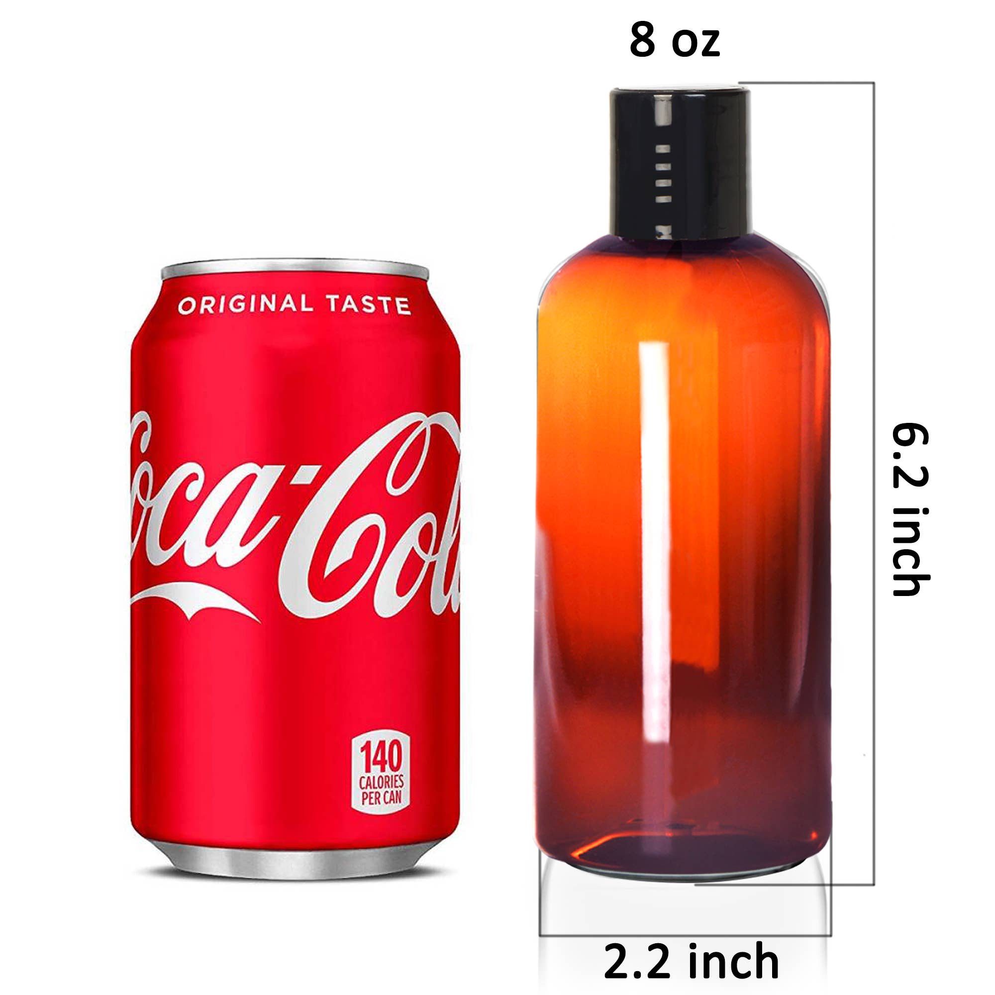 Youngever - Wholesale Travel Container - Youngever 10 Pack 8OZ Empty Plastic Squeeze Containers-Amber1