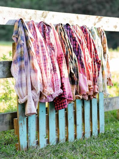 Size Small Up-cycled Dyed Flannels for wholesale by TheGoGirlShoppe