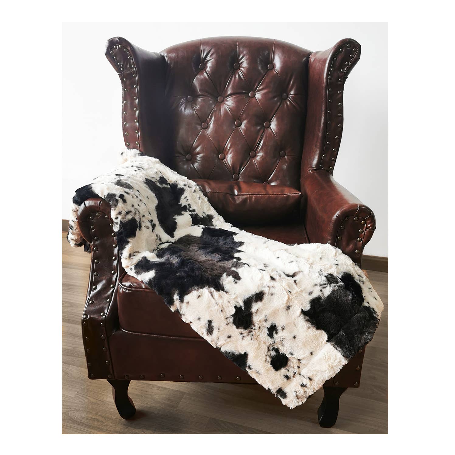 Two Lumps of Sugar - Wholesale Throw Blanket - Black Pony 40 X 40 Minky Faux Fur Blanket3