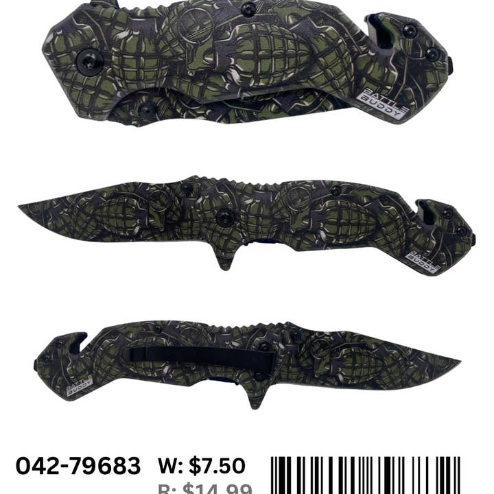 Smithco Distributing - Wholesale Pocket Knife/Holder - Battle Buddy Knives, Pocket Knife202