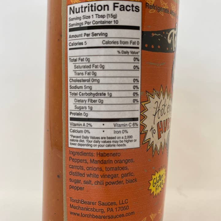 TorchBearer Sauces – wholesale Stark sås – Slaughter | 5oz Flaska | Stor Habanerosmak | Styrka 5/10