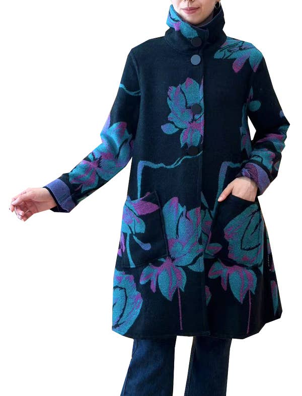 Winding River - Wholesale Coat - Women's - Purple Reversible Coat – Lotus Collection