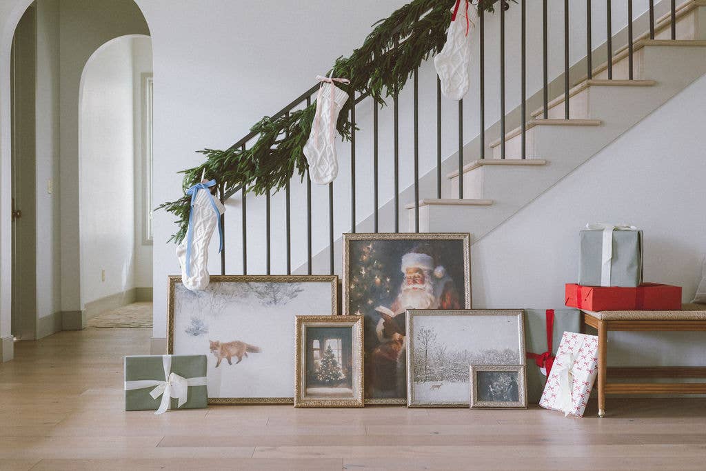 Petal Lane Home - Wholesale Art Print - Fox In Winter Framed Antique Art8