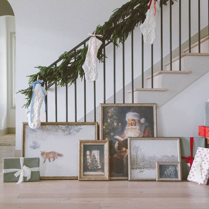 Petal Lane Home - Wholesale Art Print - Fox In Winter Framed Antique Art8