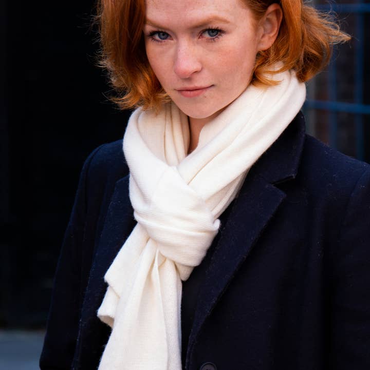 Margolis Pineo Italia - Wholesale Scarf - Women's - CASHMERE BLEND TIVOLI "BUTTER" TRAVEL SCARF1