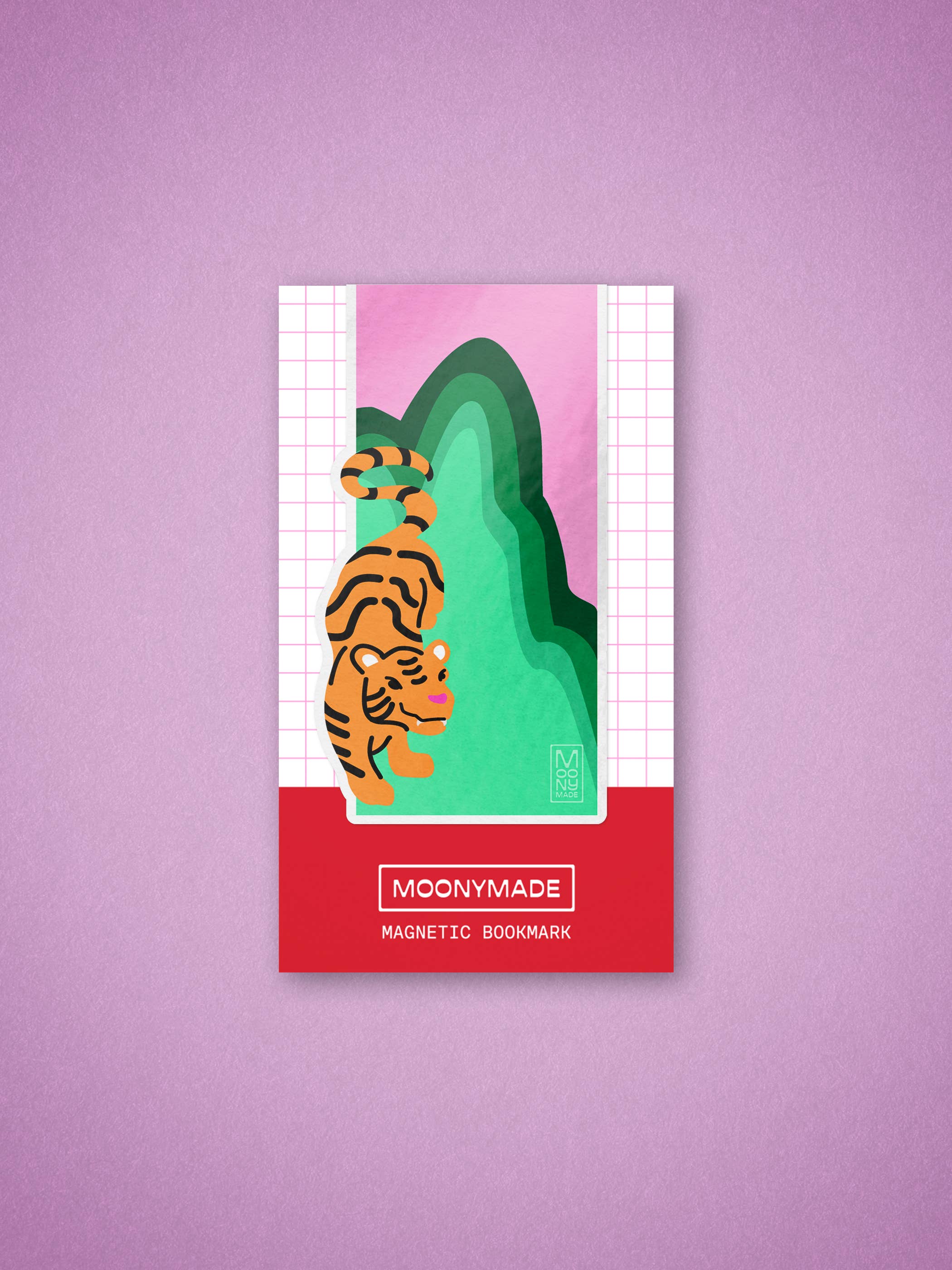 Moonymade - Wholesale Bookmark - Tiger Mountain Magnetic Bookmark