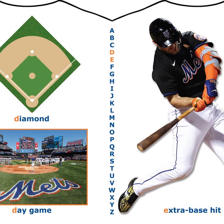 Michaelson Entertainment-Childrens Sports Board Books & Toys - Wholesale Book - Kids - New York Mets ABC